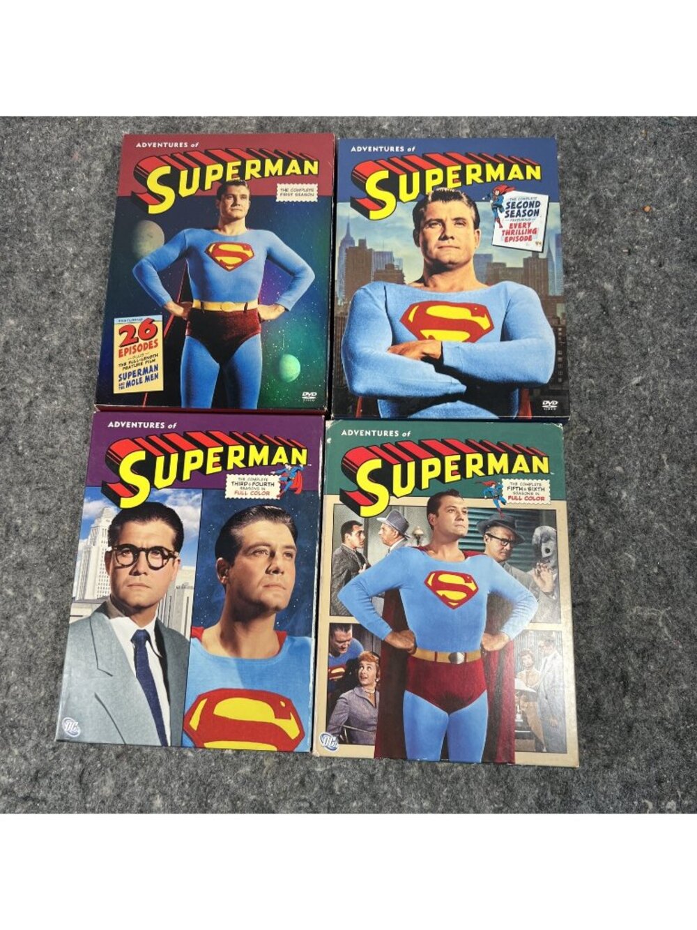 The Adventures of Superman the Complete DVD TV Series 1-6 Seasons George Reeves